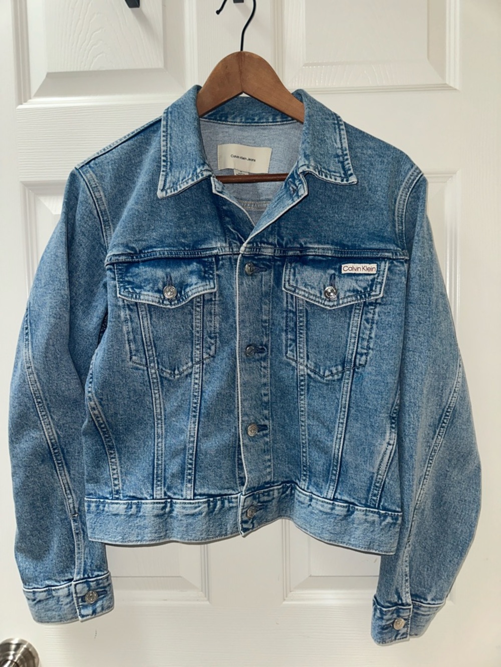 Calvin Klein Light Blue Washed Denim Jacket